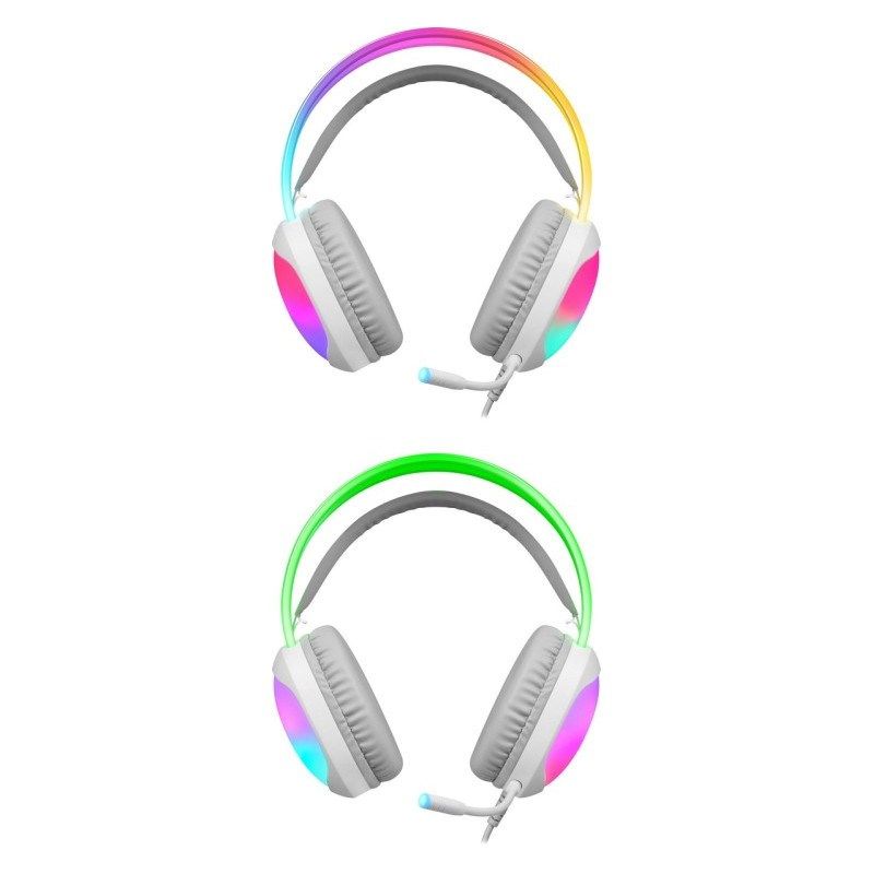 Defender Eclipse RGB Headphones with Microphone White