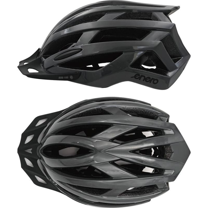 Enero Evo Adjustable Cycling Helmet 100 Rm (55-58cm) fekete helmets
