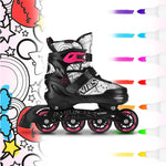 NH10907 4in1 ROLLER SKATES WITH EXTENDED HOCKEY BLADES TINTS PINK SIZE S(31-34) NILS EXTREME rózsaszín utcai cipő
