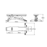 HMS L3150 – (2-Piece) Adjustable Workout Bench edzőfelszerelés 17-53-015