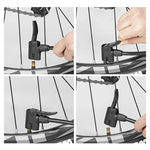 Rockbros 4522L Ultralight Foot Bicycle Pump - Black fekete pumps