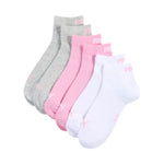 Puma Quarter Plain Socks 3-pack pink, white, gray 938589 szürke zokni