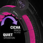 HMS Hhm16 Hula Hop Black/Pink With Magnets And Weight + Counter rózsaszín edzéssegítő 17-44-586