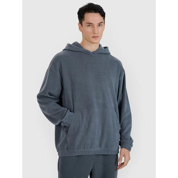 4f Men's sweatshirt with hood, open, 4FRSS25TSWSM2181-22S General
