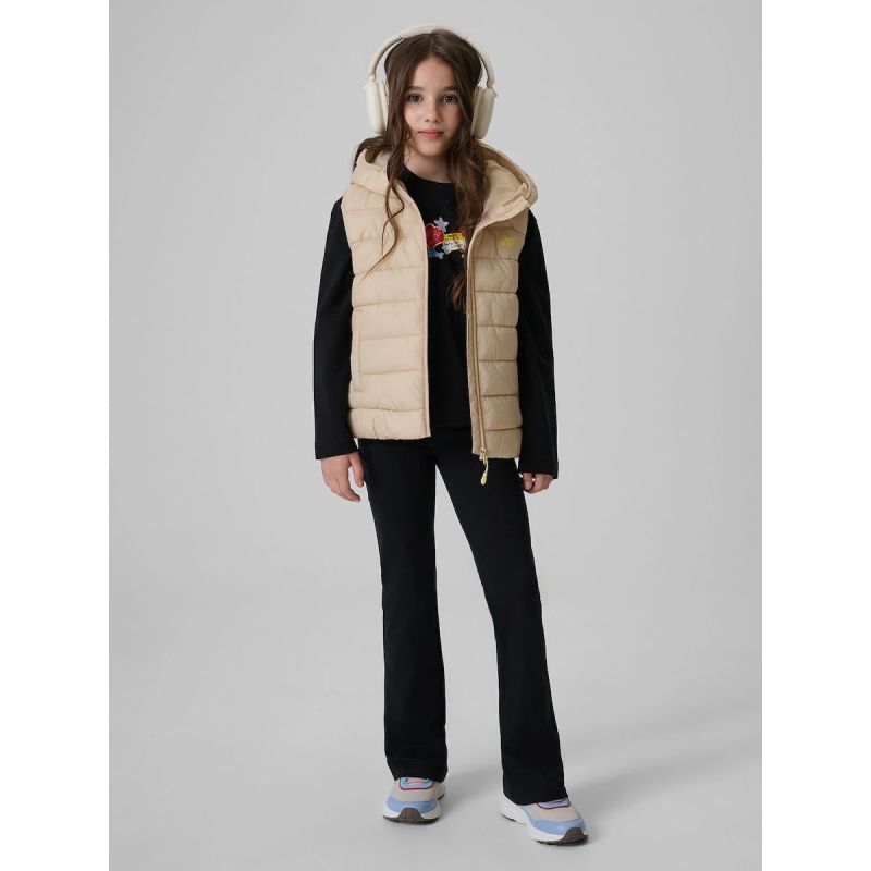 4F Girls' vest with synthetic filling gyerek mellény 4FJRSS26TVJAF396-83S