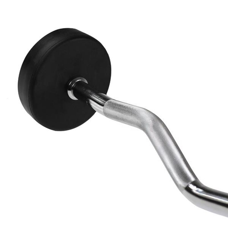HMS Rubber-coated barbell/curl bar 30 kg GSL-30 fekete súlyzó 17-58-022