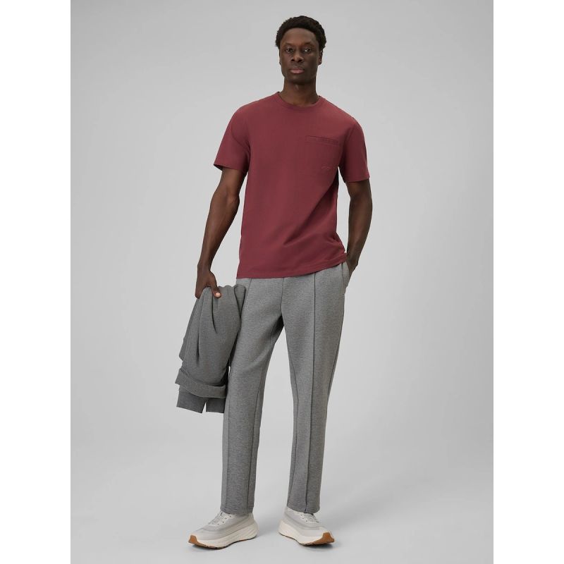 4F Men's regular plain T-shirt póló