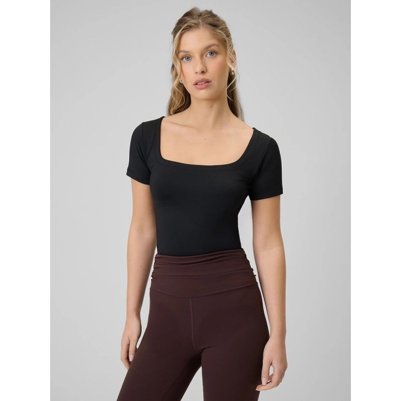 4F Women's slim plain T-shirt női póló 4FRSS26TTSHF3633-20S