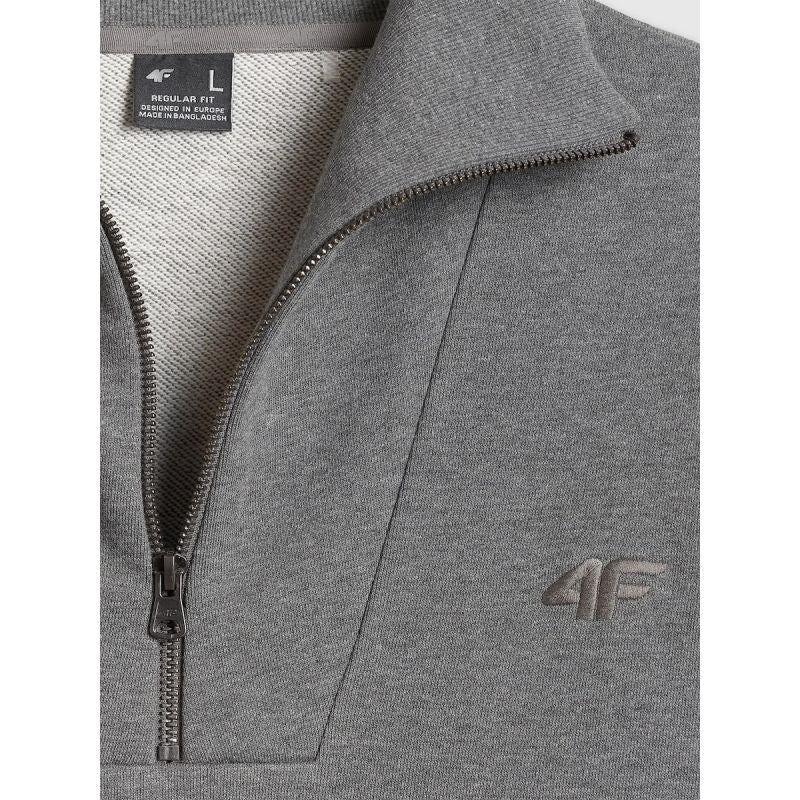 Men's regular sweatshirt without hood 4F