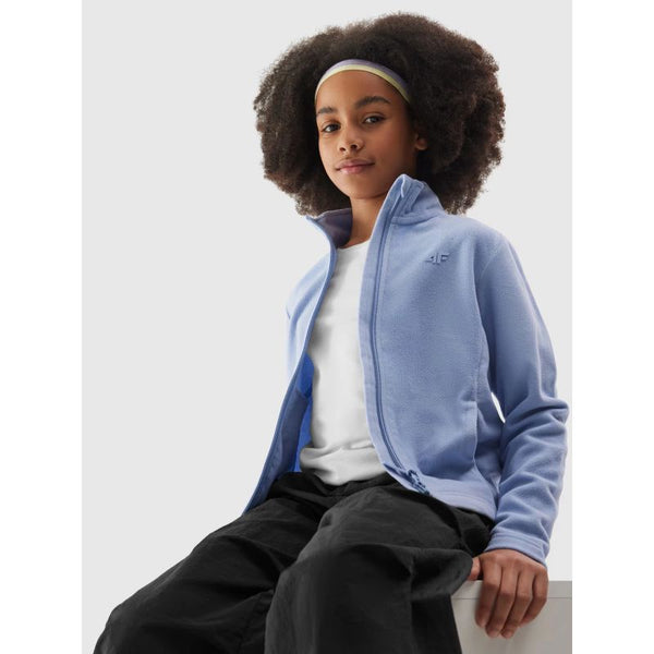 4f Regular girls' fleece with stand-up collar Junior 4FJWSS24TFLEF166-32S General