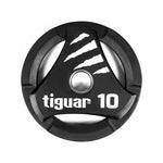 Tiguar PU Olympic plate 10 kg fekete kiegészítő TI-WTPU01000