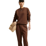 Nike Studio Fleece Medium Weigh Women's Brown barna nadrág IM8078259