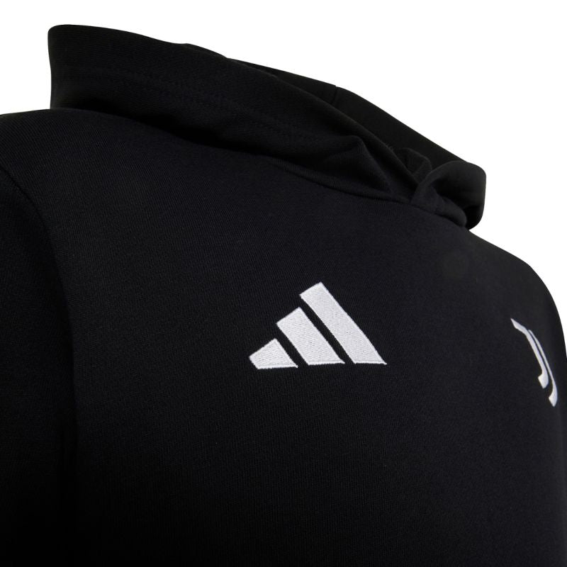 Adidas Juventus Turin Hoodie for kids fekete kapucnis pulóver