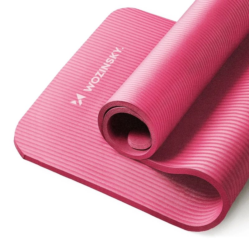 Wozinsky WNSP-15R Exercise Mat 183 x 61 x 1.5 cm Thick Gymnastic Mat for Yoga and Fitness - Pink rózsaszín jóga matrac 304004-208172