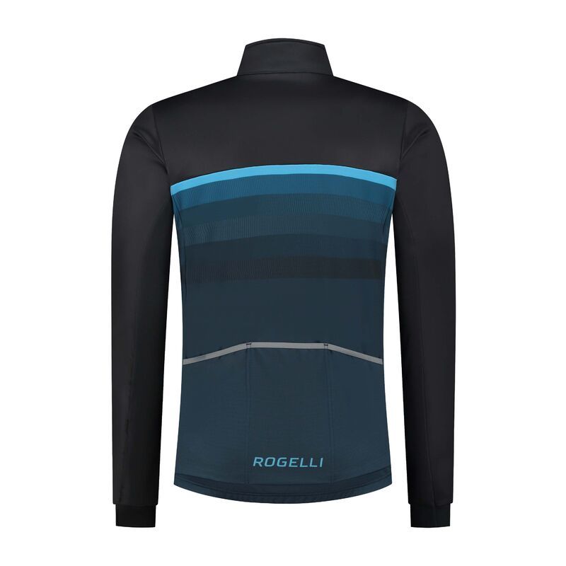 Rogelli HERO II winter black and kék dzseki