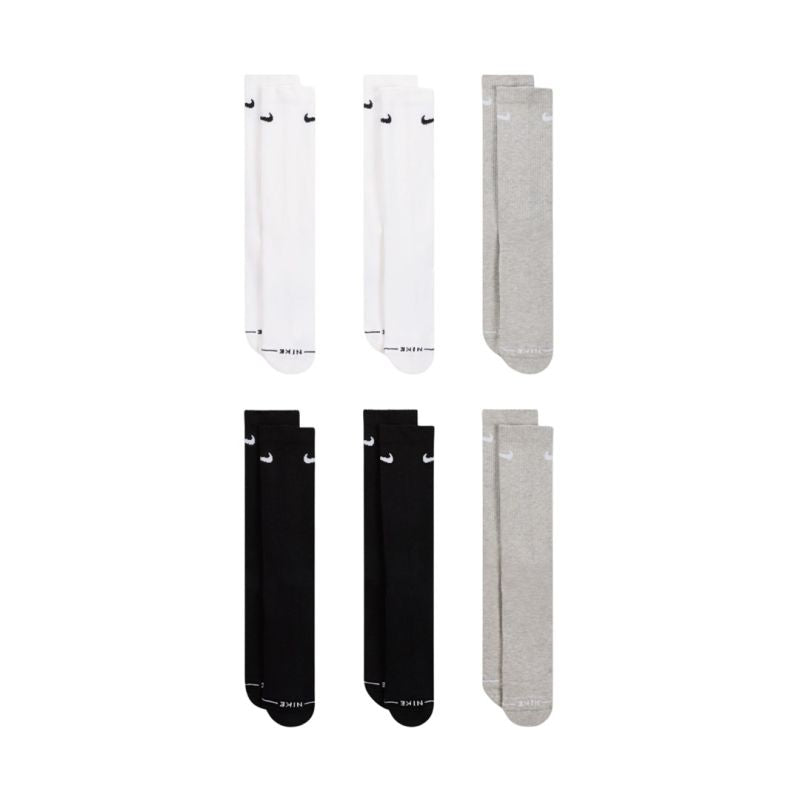 Nike Everyday Elevated Socks 6 Pairs White, Black, szürke ruházat 15892642-46