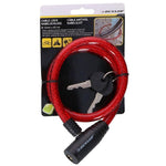 Dunlop SPIRAL BIKE LOCK WITH KEY 1. - RED piros kiegészítő GSP-1042466
