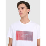 Men's regular printed T-shirt 4F 4FRAW25TTSHM3224-10S póló