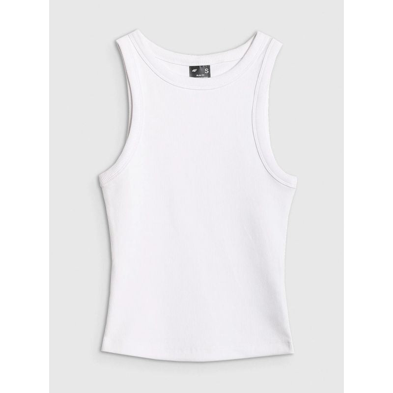 Women's slim ribbed knit top 4F