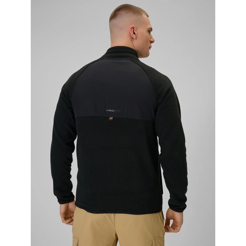4F Regular men's fleece with stand-up collar polár pulóver 4FRAW25TFLEM446-20S