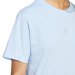 Adidas Essentials Small Logo Women's T-Shirt Light Blue 2xs ruházat JY4962