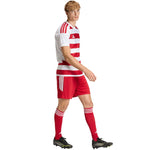 Adidas Men's Hooped 26 Jersey White-Red piros férfi póló KF3388