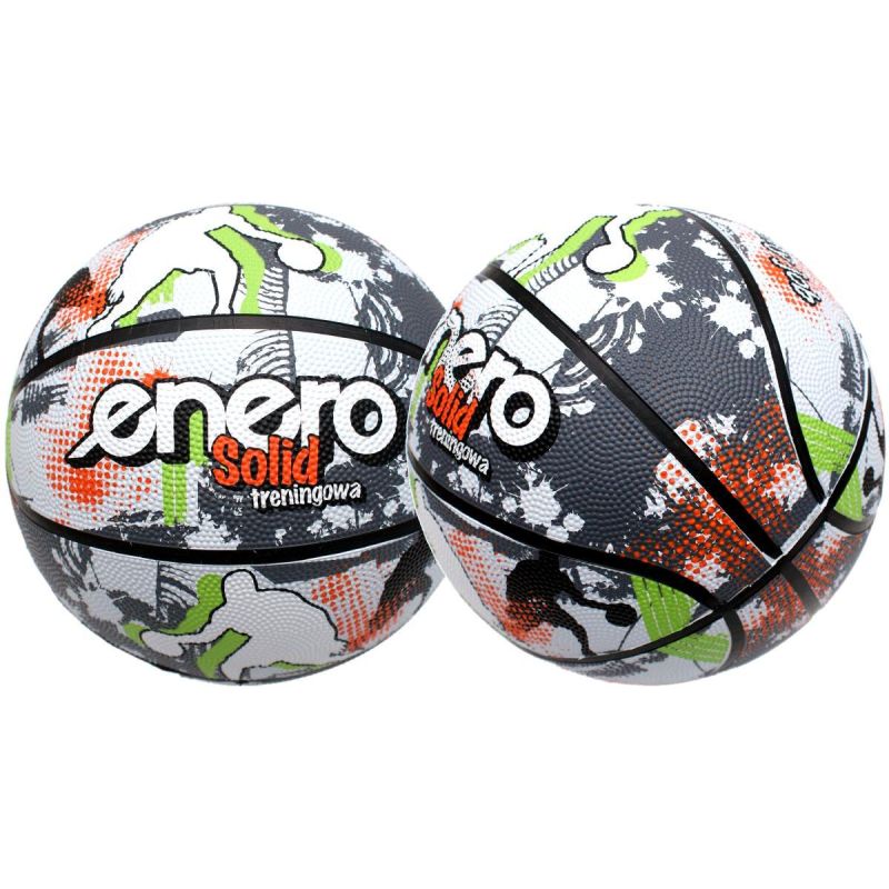 Enero Solid Basketball Size 7 Grey-White fehér labda