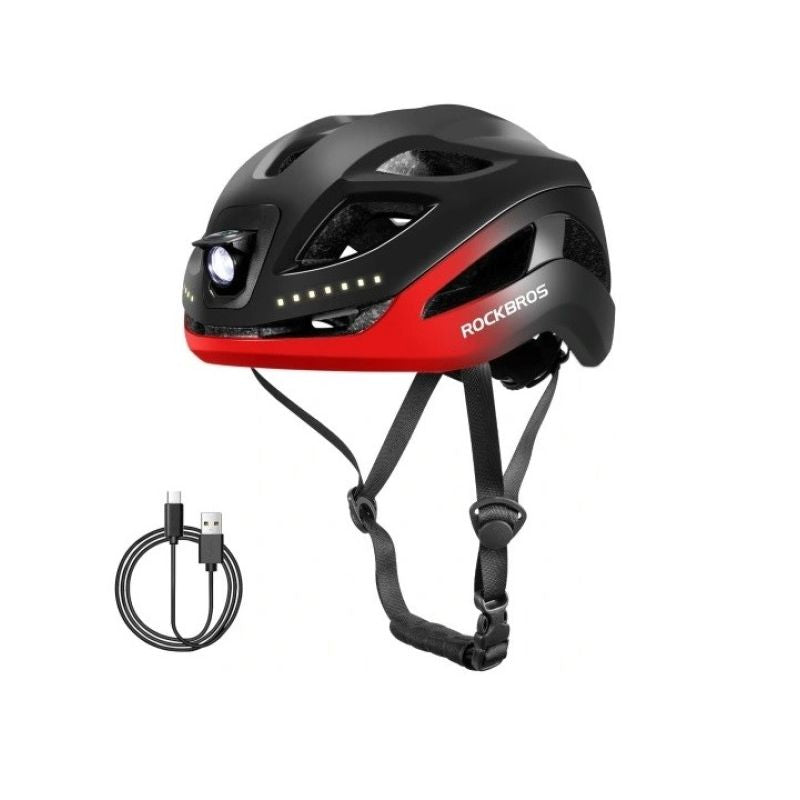 Rockbros bike helmet with USB light helmets, tourist equipment