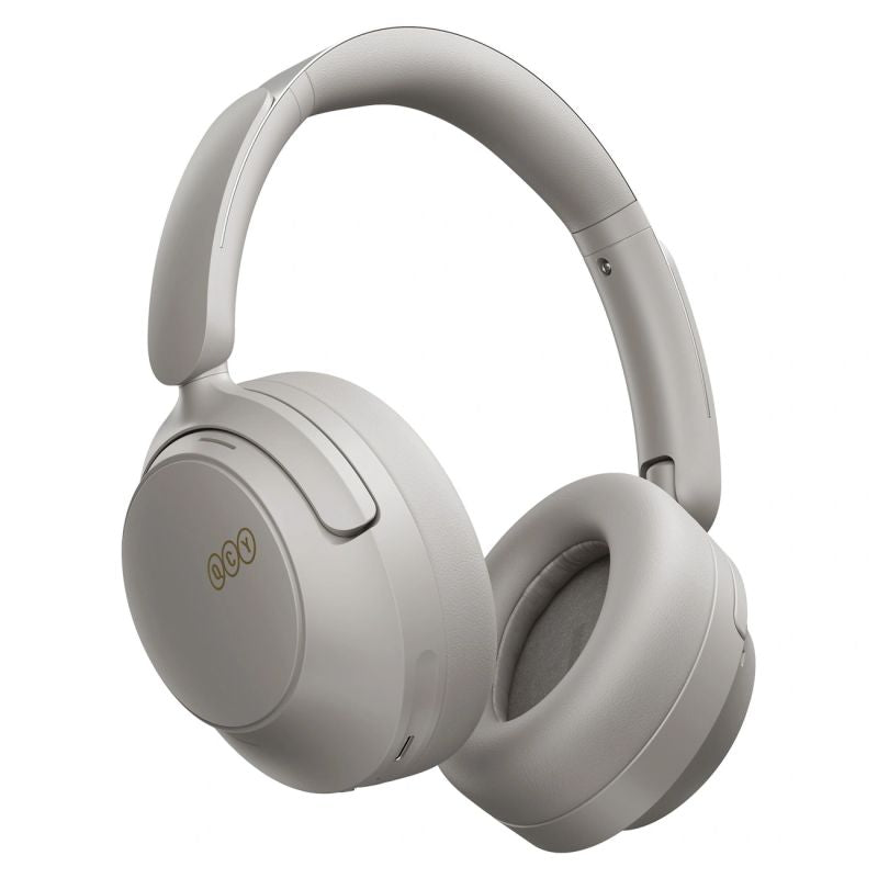 head QCY H3S Wireless On-Ear Headphones with LDAC and ANC Noise Cancellation - Gray szary headsets
