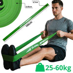 Enero Resistance Band Power Band 25-60kg Green Fit zöld training equipment, socks tapes