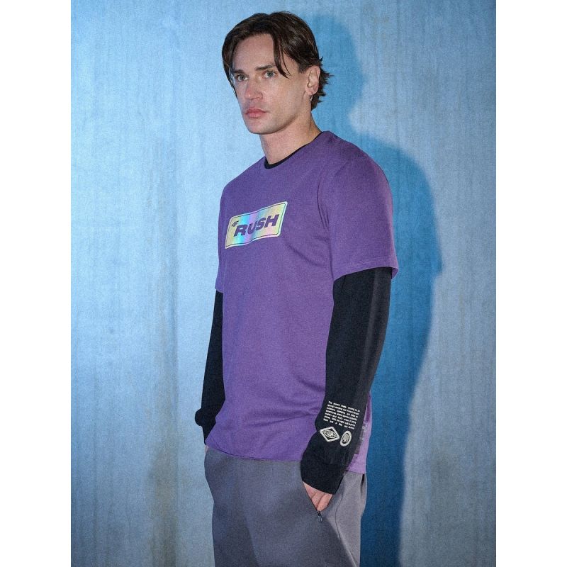 4F Men's regular printed T-shirt póló 4FRSS26TTSHM3659-50S