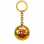 FC Barcelona original licensed keychain in the shape of a golden with the coat of arms złoty labda B7081