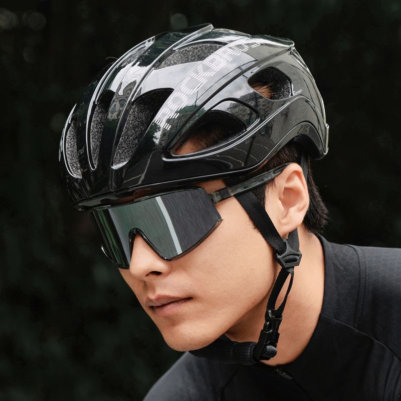 Rockbros LK-66 Lightweight Bike Helmet 58-62 cm - Black fekete lights