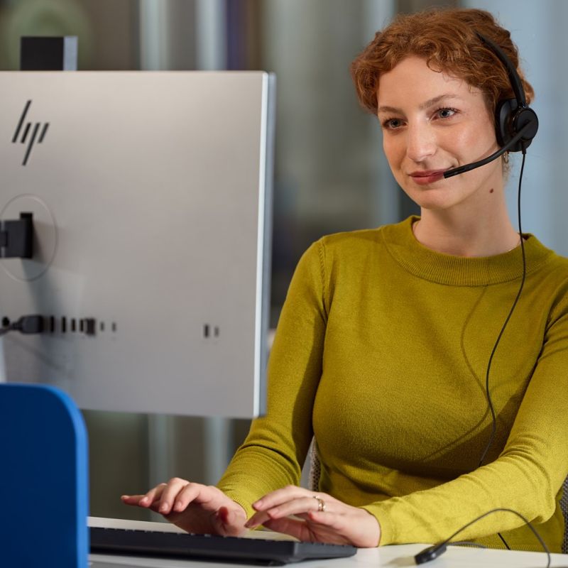 HP Poly Mission 415 Monaural USB Wired Headset Classic