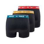 Men's Nike Trunk 3PK Boxer 3-Pack - 0000KE1008-C4R fekete short