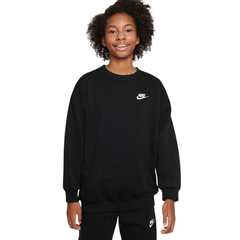Nike Sportswear Club Fleece Kids' Sweatshirt 010 fekete polár pulóver 157840L