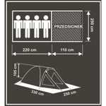 Enero 4-PERSON COMFORT TENT CAMP tents, tourist equipment