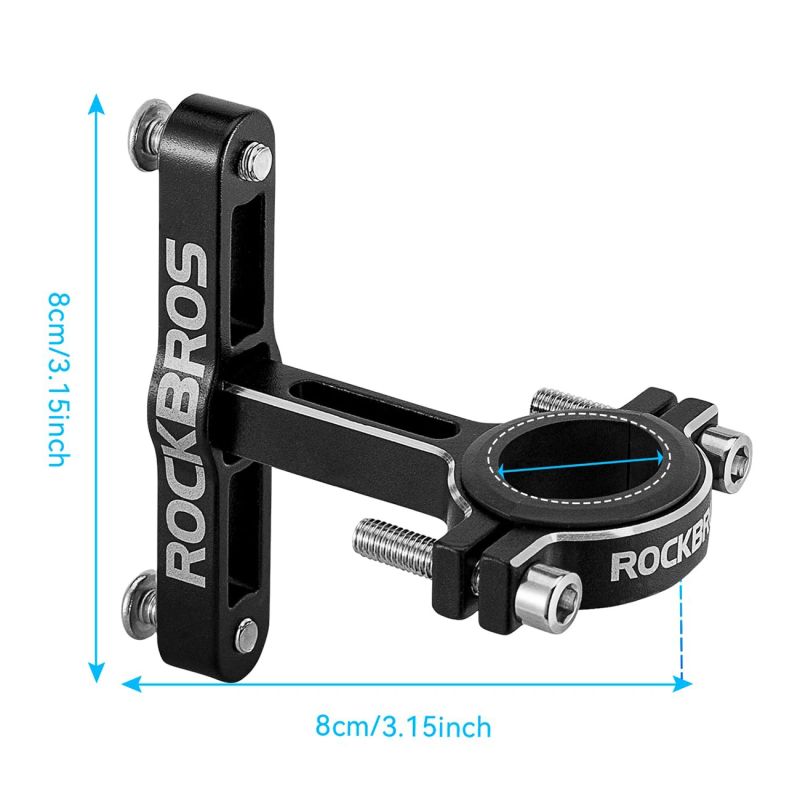 Rockbros KS-416 Adjustable Aluminum Bottle Cage Adapter - Black fekete training equipment
