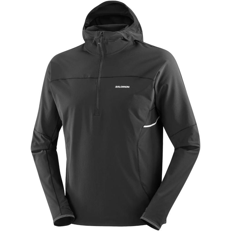 Salomon Sense Aero Hybrid Half Zip Hooded Black