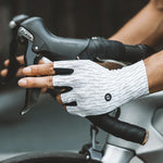 Rockbros Road Cycling Gloves Size: - Black and White fekete kesztyű