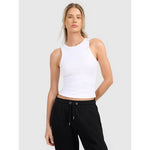 Women's slim ribbed knit top 4F
