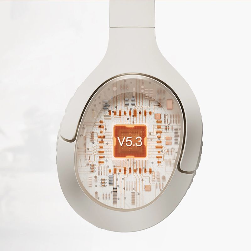 head QCY H2 Pro ENC Bluetooth 5.3 Over-Ear Headphones - White fehér headsets