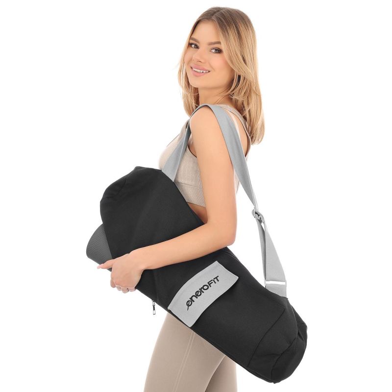 Enero Fit Yoga Mat Bag With Strap fekete covers, training equipment, bags