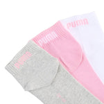 Puma Quarter Plain Socks 3-pack pink, white, gray 938589 szürke zokni
