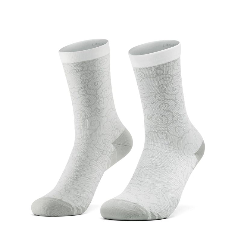 Rockbros 490025001 ROAD TO SKY Cycling Socks 36-38 cm - White 36-38 cm \ biały ruházat