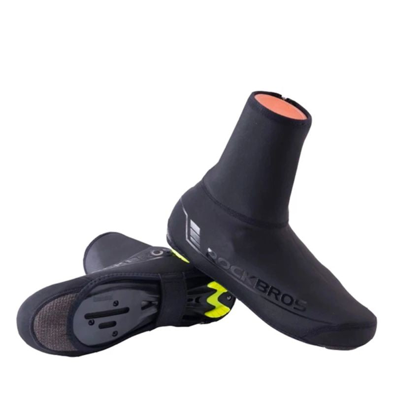 Rockbros waterproof shoe covers - black s || m protectors and knee pads