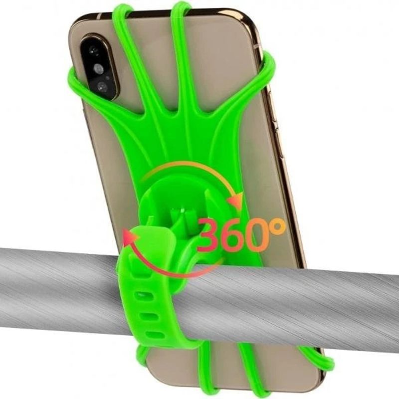 Rockbros LF436 Handlebar Clamp Phone Holder - Green zielony phones and accessories