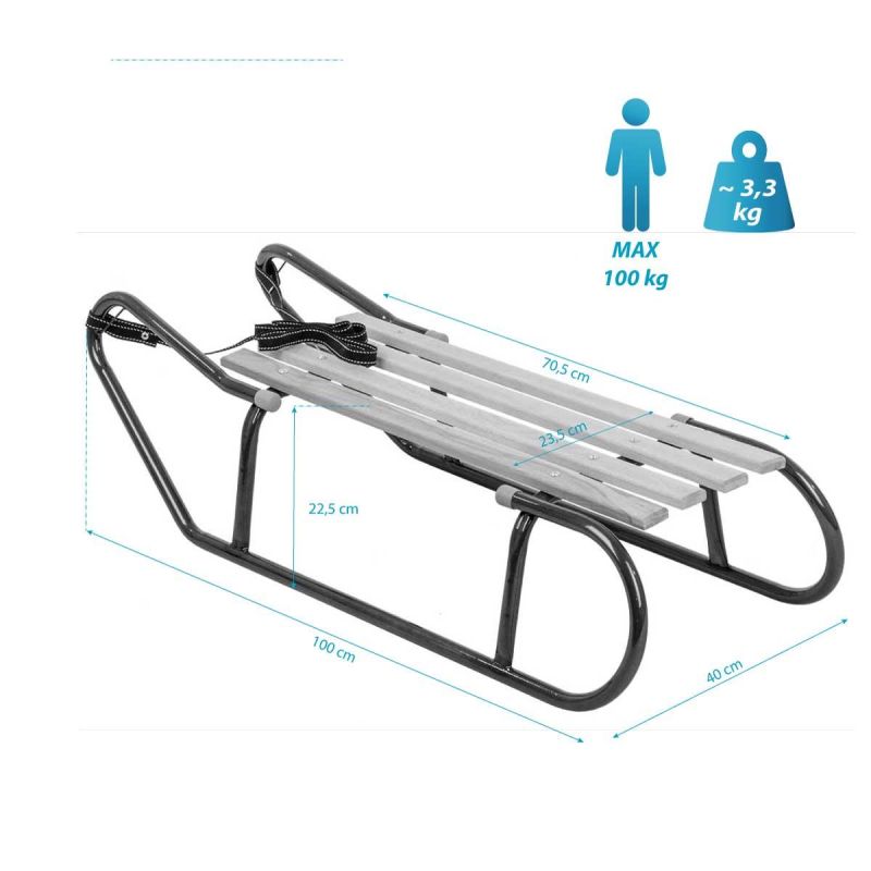 Enero Metal Sledge For 2 People, bordó papucs GSP-1041896
