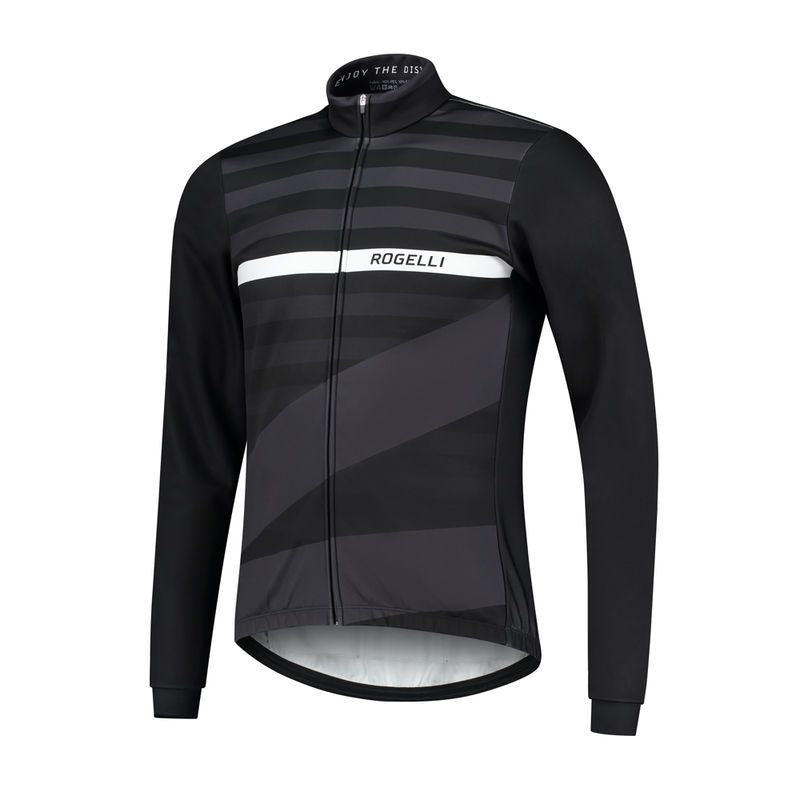 Rogelli winter STRIPE fekete dzseki