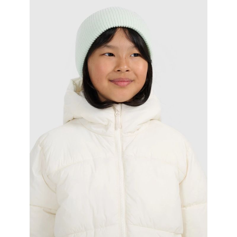 Girls' down with synthetic filling 4F 4FJRAW25TDJAF0825-10S kabát